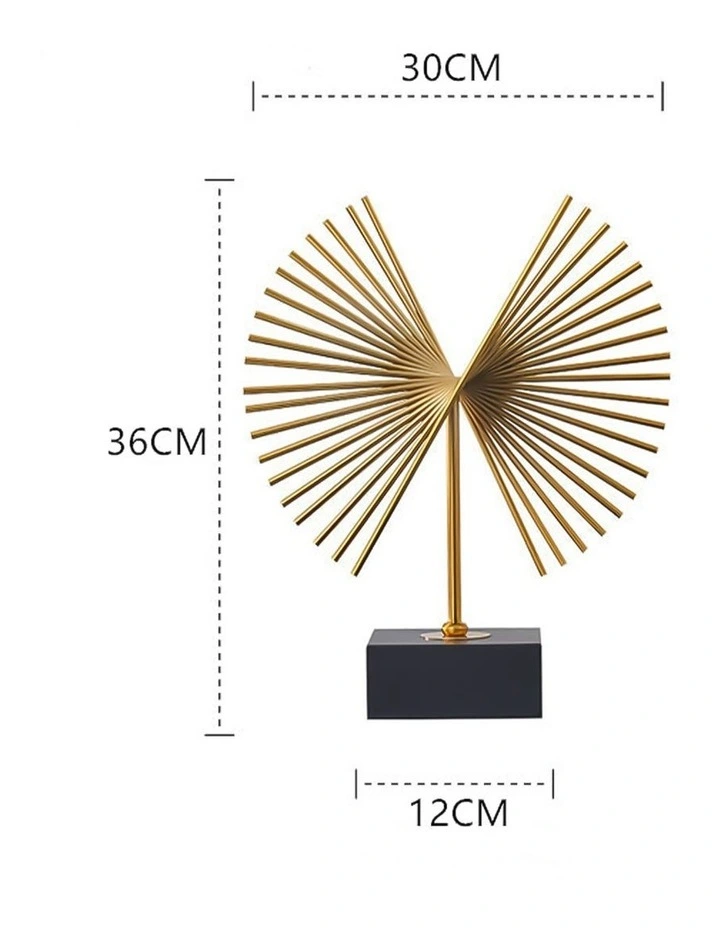 Anyhouz Luxury Metal Tabletop Decor 36cm in Gold image 5