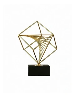Rubik Cube Tabletop 40cm in Gold