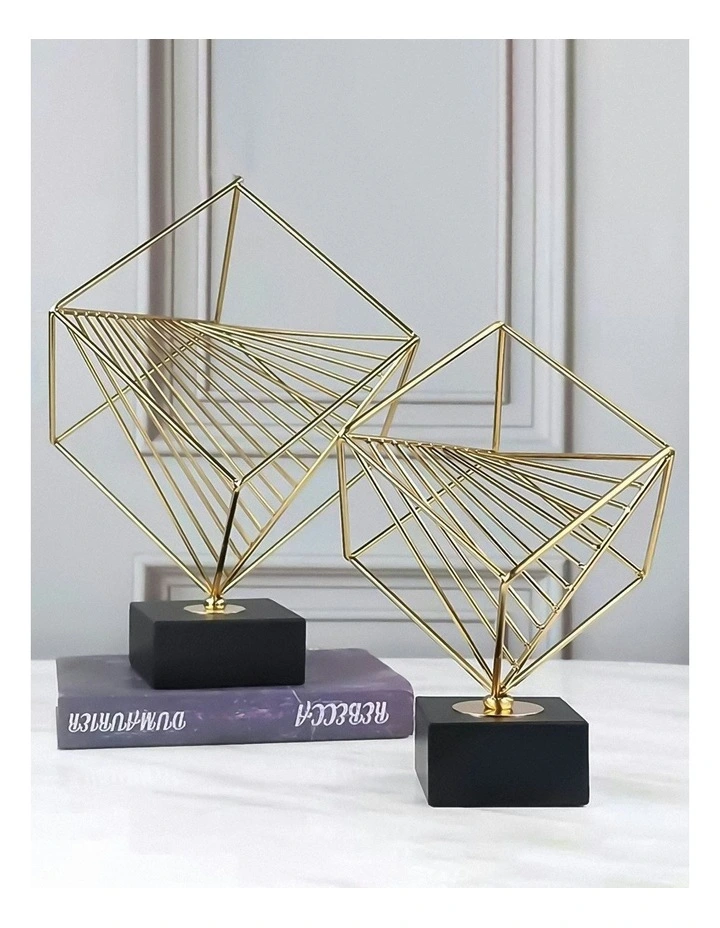 Rubik Cube Tabletop 40cm in Gold image 2