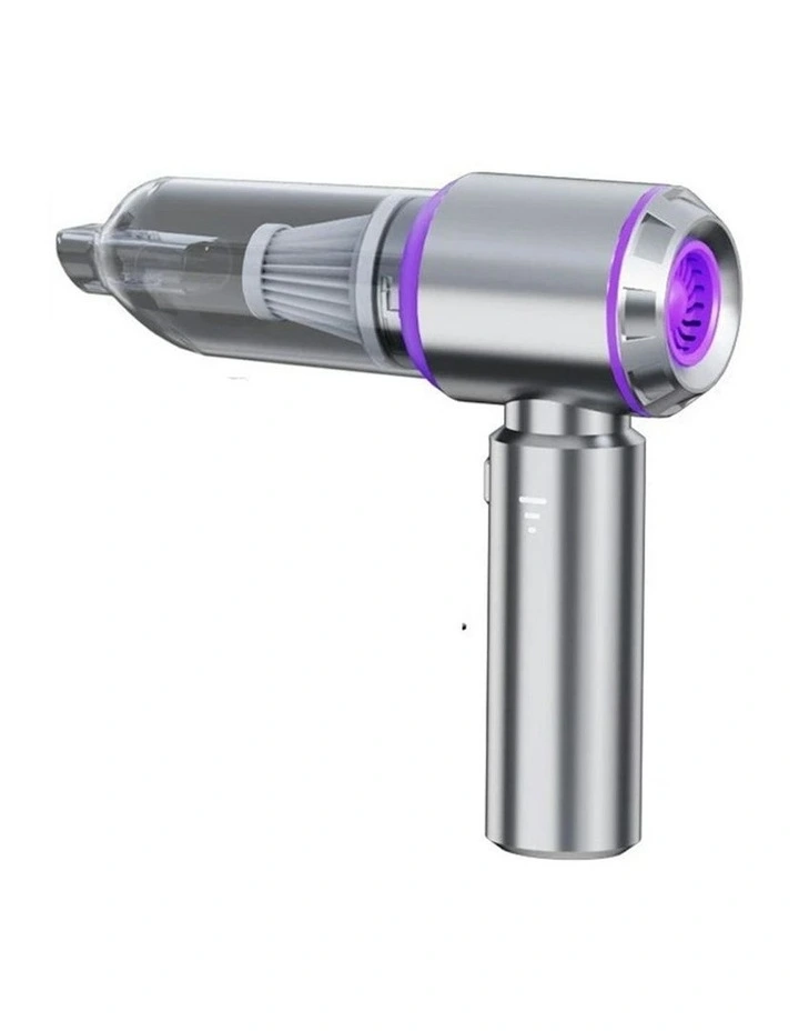 Vacuum Cleaner With Bag Purple Basic 4 Filters Mini Handheld Portable Blower 2in1 image 1