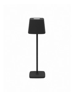 Hotel Lightning Rechargeable Lamp in Black