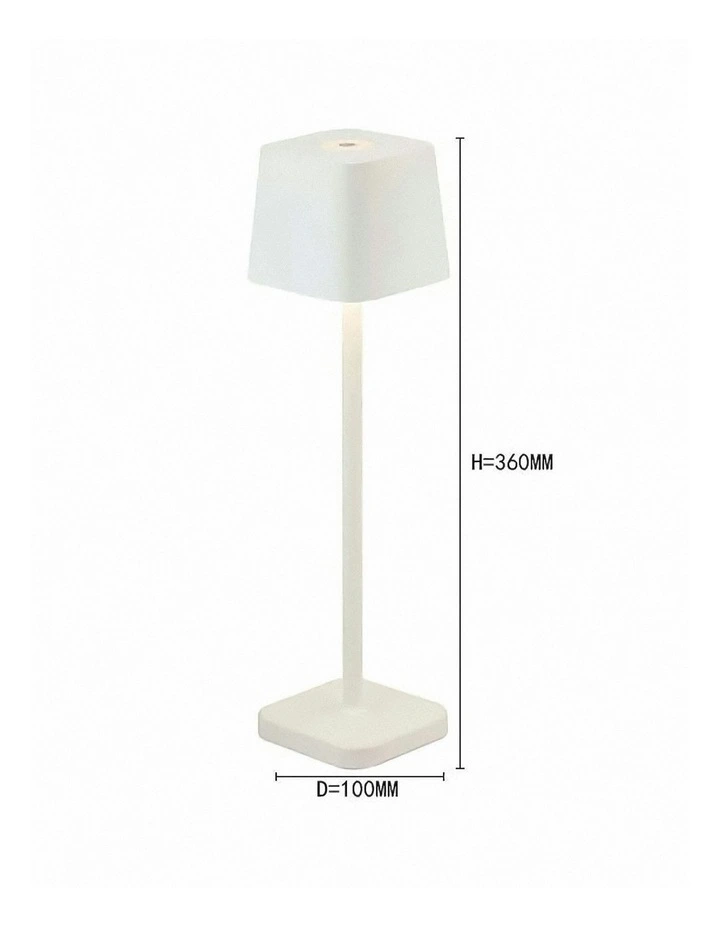 Hotel Lightning Rechargeable Lamp in Black image 5