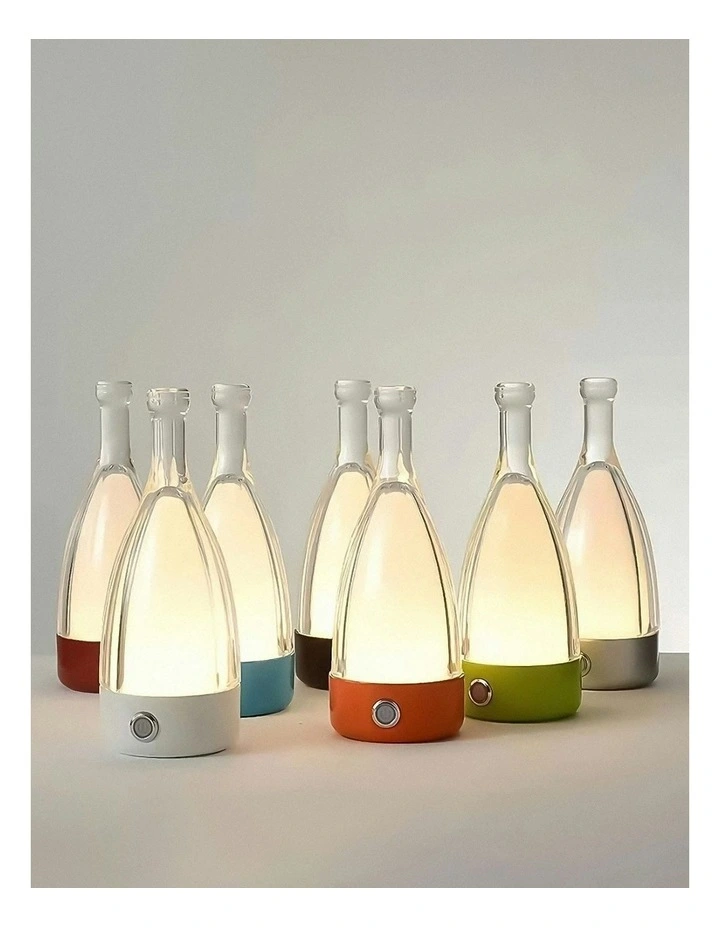 USB Rechargeable Bluetooth Speaker Wine Bottle Luxury Lamp in Black image 4