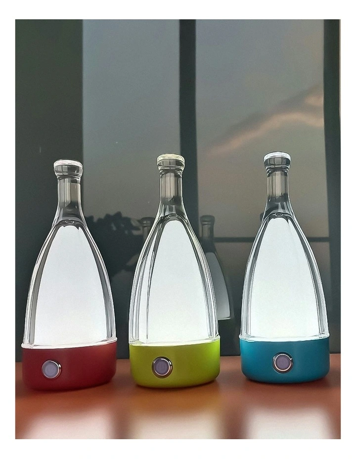 USB Rechargeable Bluetooth Speaker Wine Bottle Luxury Lamp in Black image 6