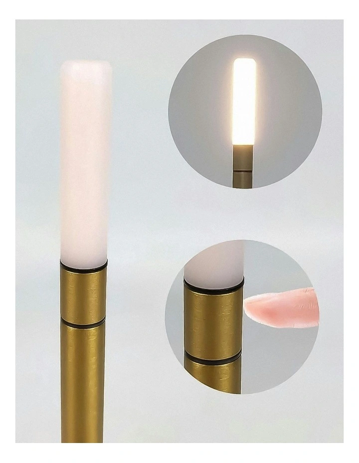 Hotel Lightning Lamp Upgraded Gold Led Bar Table lamp USB Rechargeable Office Restaurant Study Reading Desk Light image 6