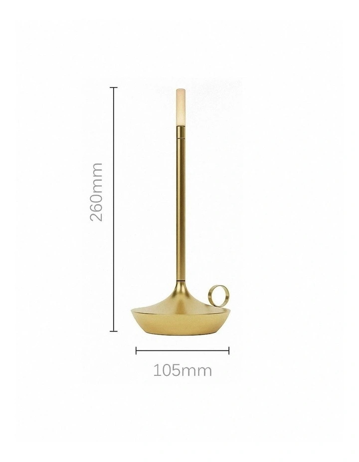 Hotel Lightning Lamp Upgraded Gold Led Bar Table lamp USB Rechargeable Office Restaurant Study Reading Desk Light image 7