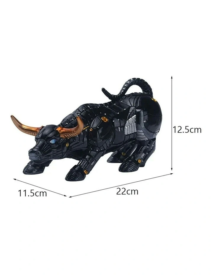 Home Figurine Mechanical Bull Resin in Black image 7