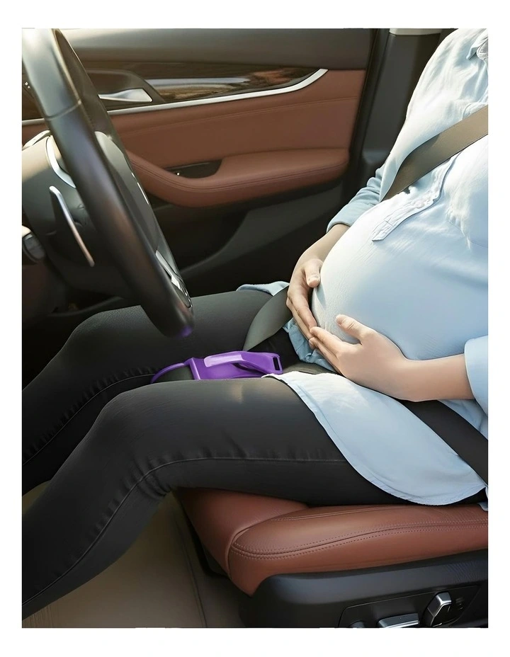 Pregnant Belly Protection Car Seat Belt in Purple image 3