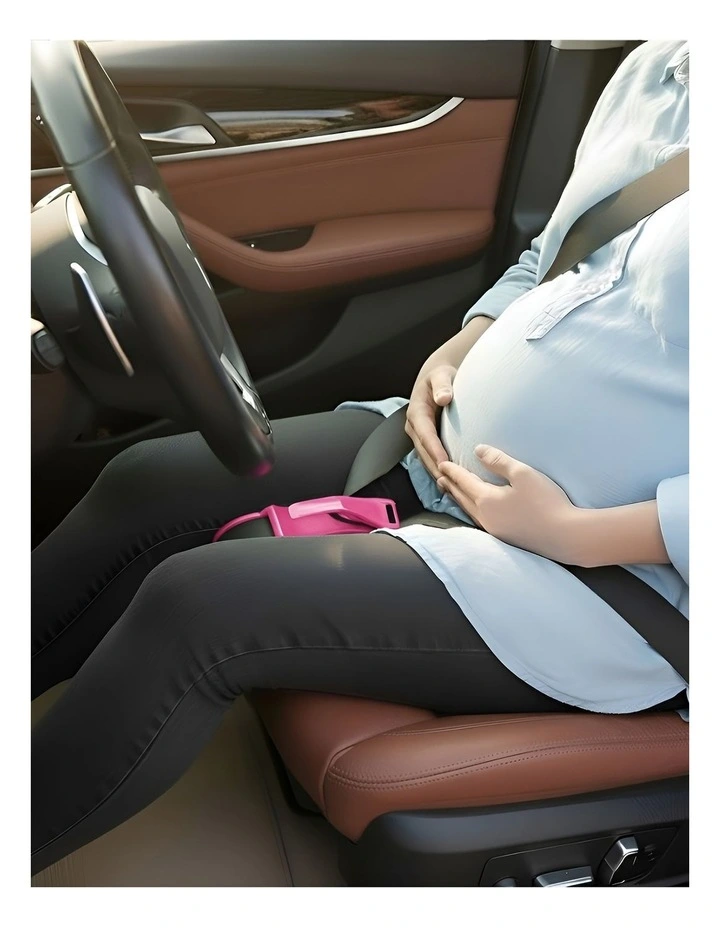 Pregnant Belly Protection Car Seat Belt in Pink image 2