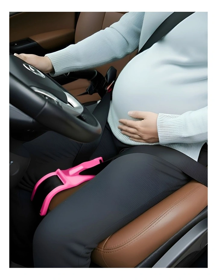 Pregnant Belly Protection Car Seat Belt in Pink image 4