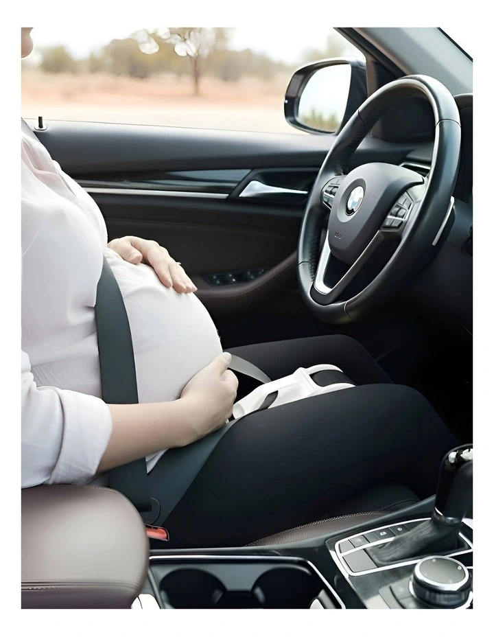 Pregnant Belly Protection Car Seat Belt in White image 2