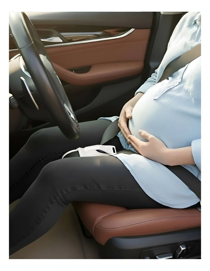 Pregnant Belly Protection Car Seat Belt in White image 4