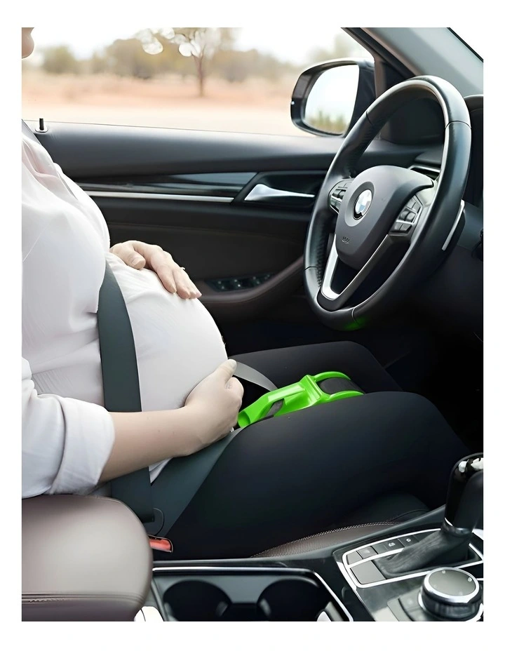 Pregnant Belly Protection Car Seat Belt in Green image 2