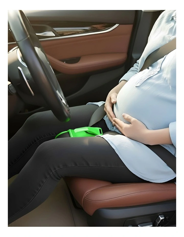 Pregnant Belly Protection Car Seat Belt in Green image 3