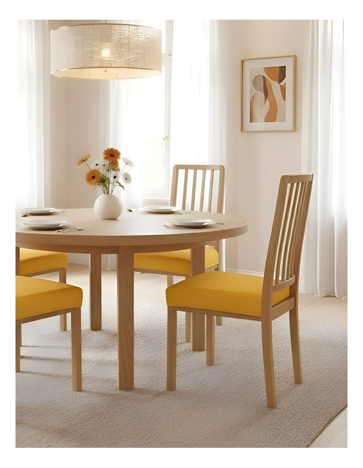 Stretch Seat Chair Cover in Yellow image 2