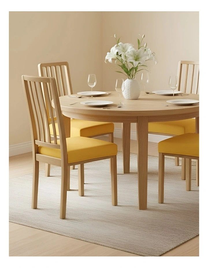 Stretch Seat Chair Cover in Yellow image 4