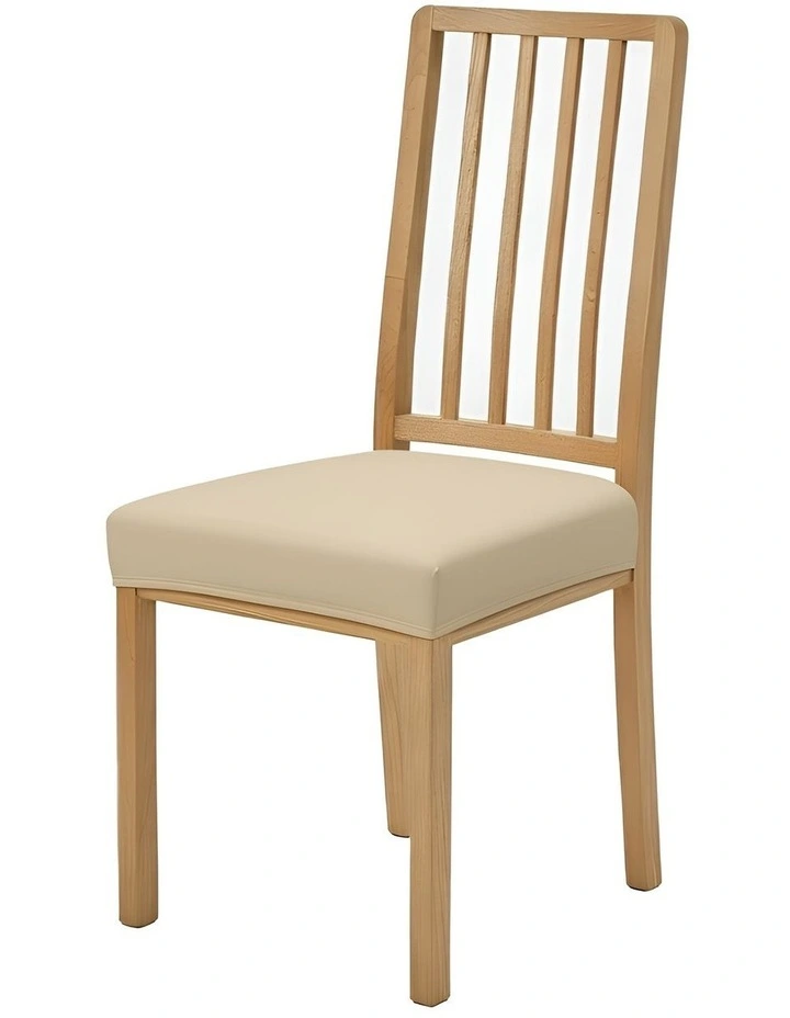 Plain Chair Cover in Beige image 1