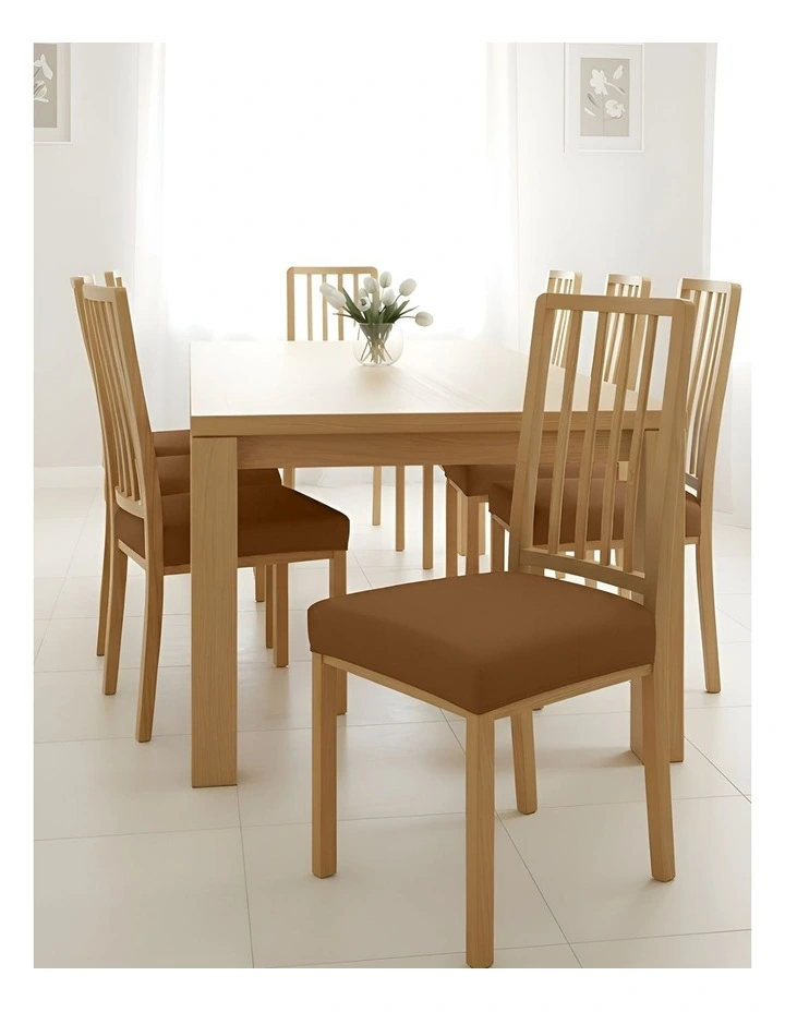 Plain Chair Cover in Coffee image 3