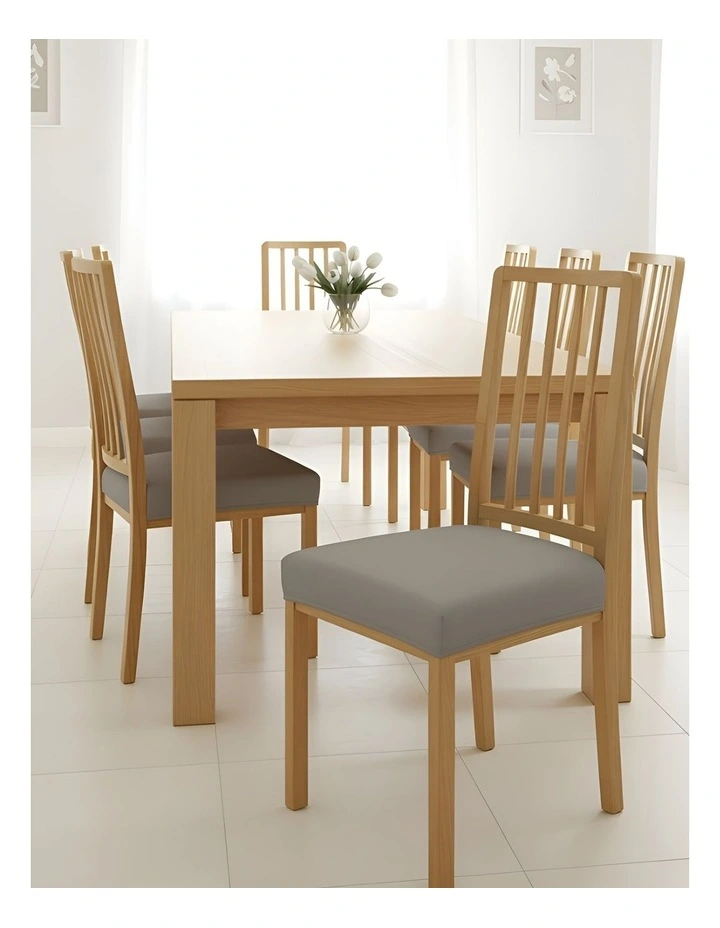 Plain Chair Cover in Grey image 4