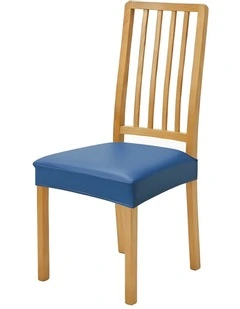 Pu Leather Chair Cover in Blue