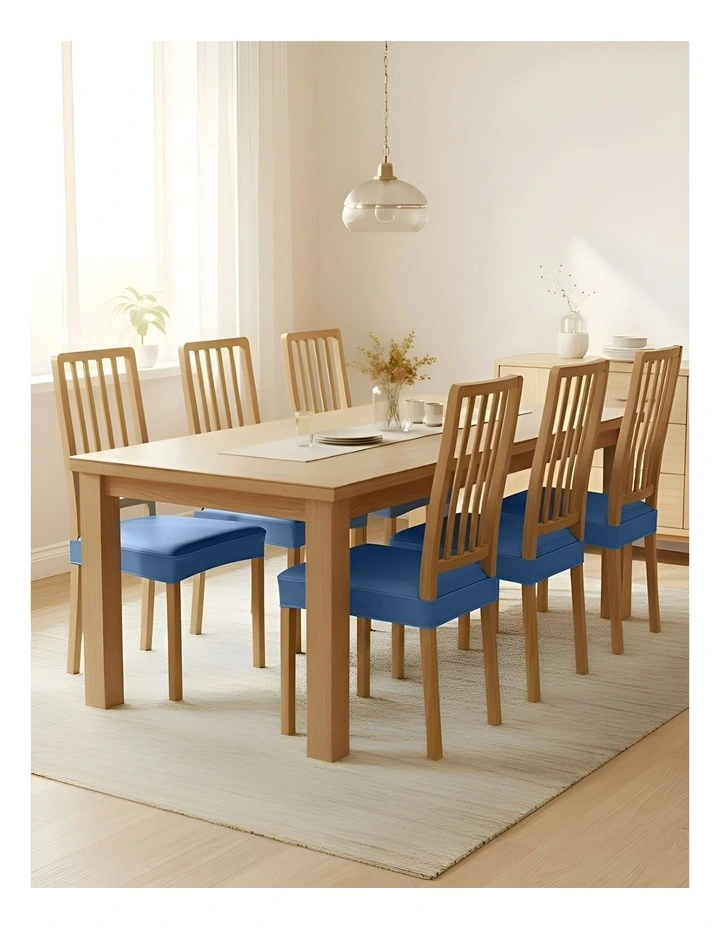 Pu Leather Chair Cover in Blue image 4