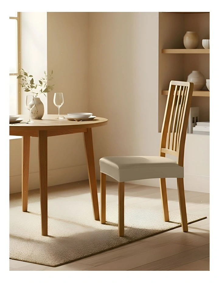 Pu Leather Chair Cover in Khaki image 3