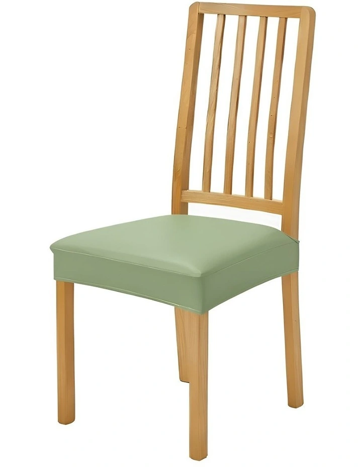 Pu Leather Chair Cover in Light Green image 1