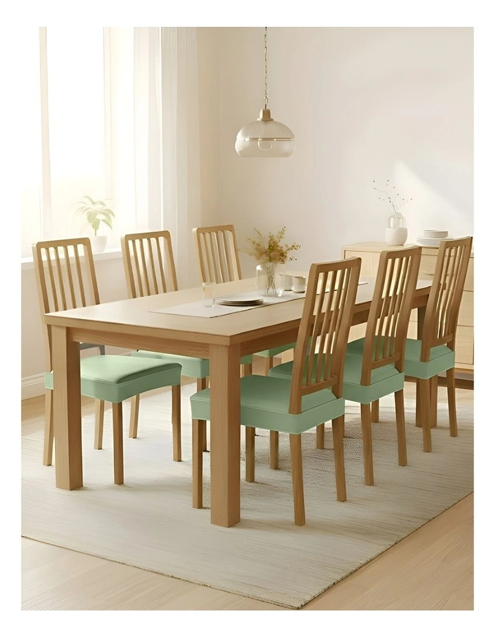 Pu Leather Chair Cover in Light Green image 4