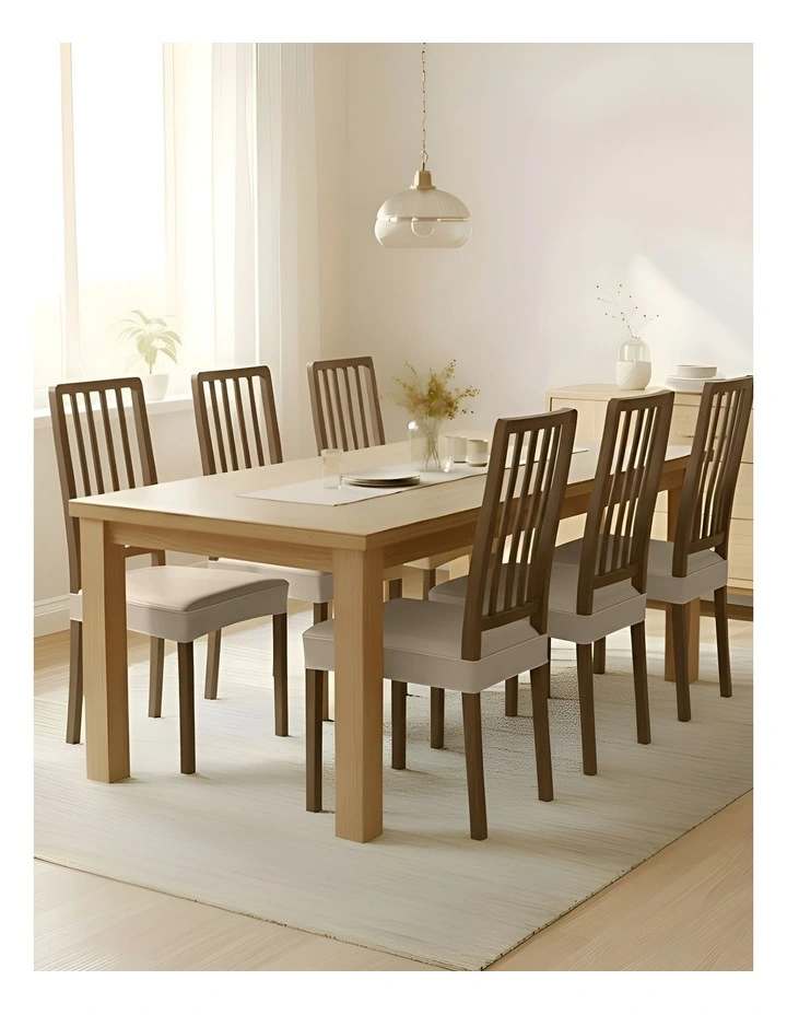 Pu Leather Chair Cover in Beige image 4