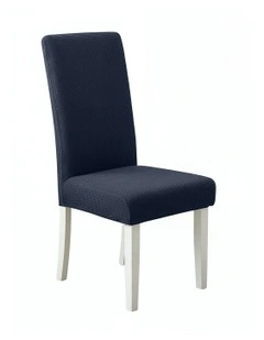 Corn Kernels Waterproof Chair Cover in Navy