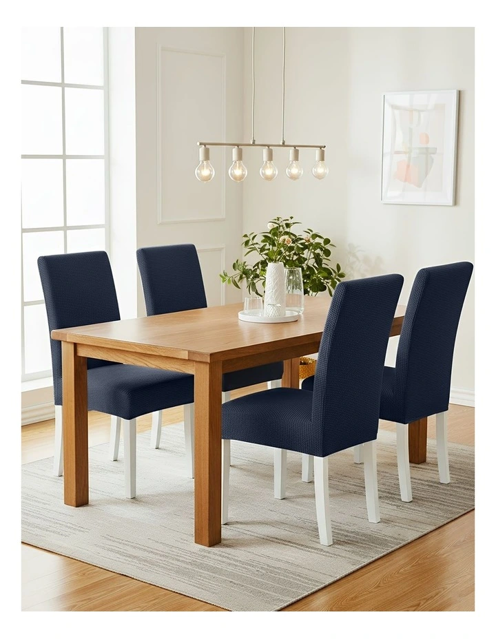 Corn Kernels Waterproof Chair Cover in Navy image 2