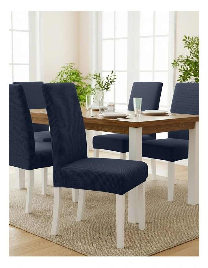 Corn Kernels Waterproof Chair Cover in Navy image 3