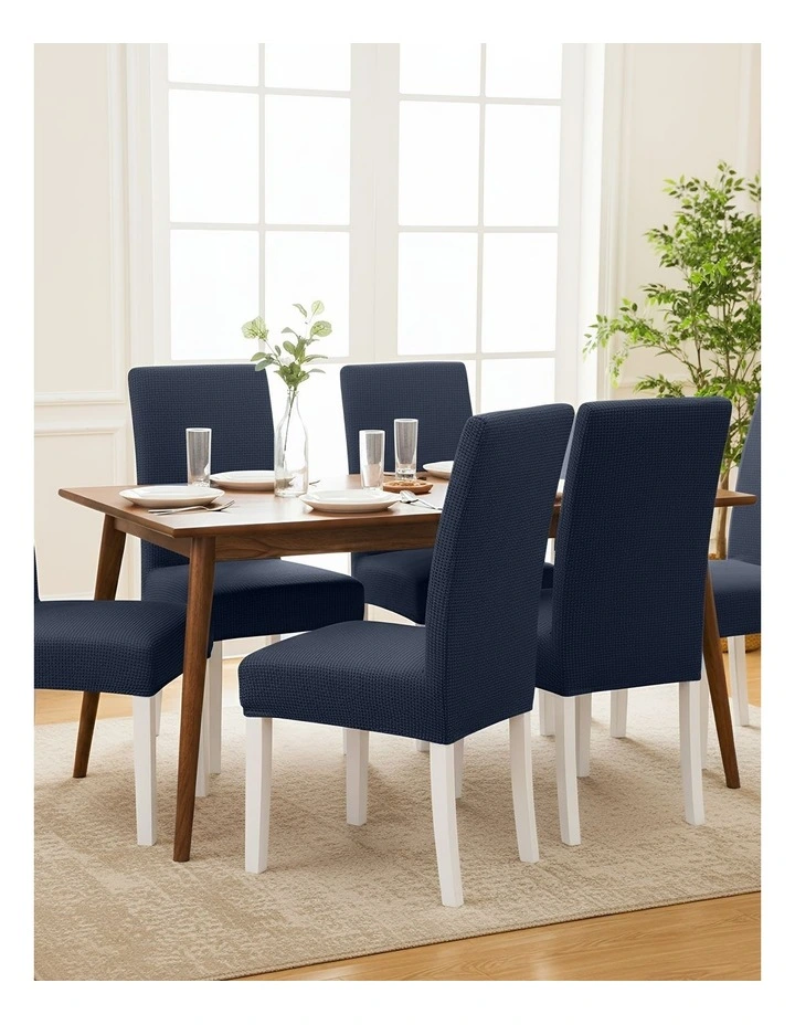 Corn Kernels Waterproof Chair Cover in Navy image 4