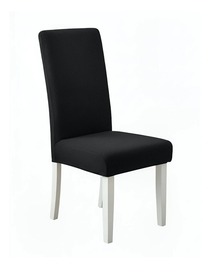 Corn Kernels Waterproof Chair Cover in Black image 1