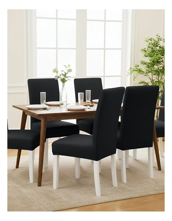 Corn Kernels Waterproof Chair Cover in Black image 2