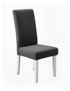 Corn Kernels Waterproof Chair Cover in Dark Grey