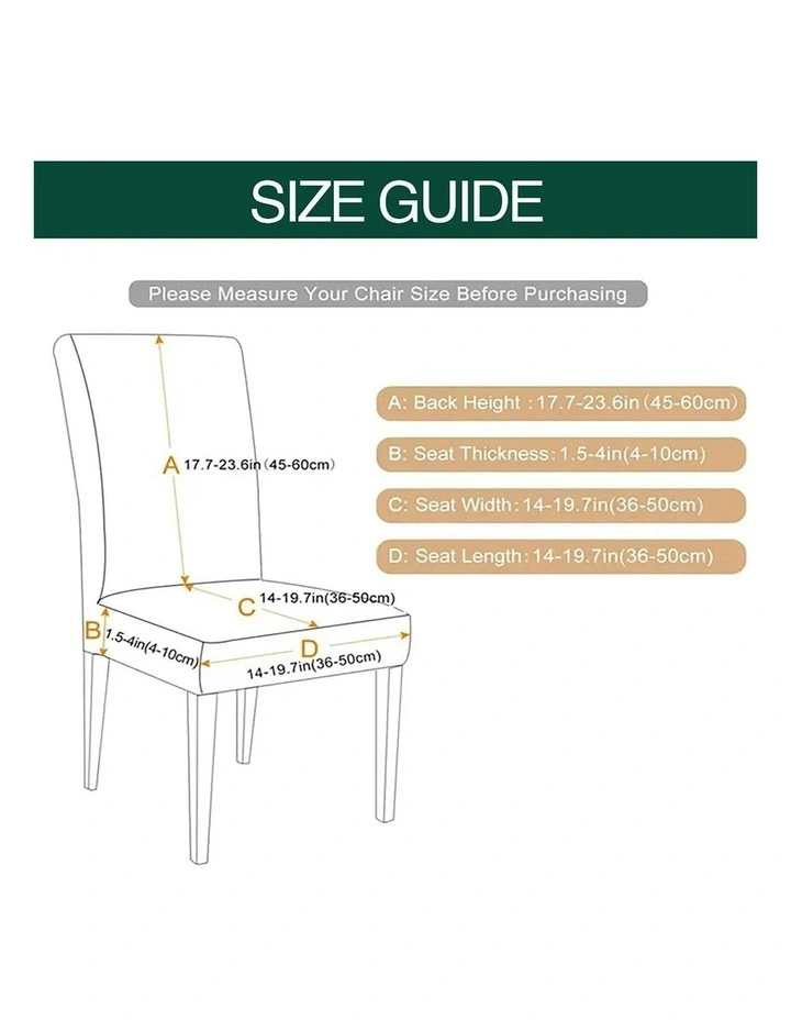 Velvet Chair Cover in Dark Green image 6
