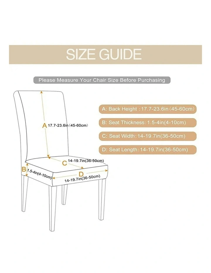 Velvet Chair Cover in Light Beige image 7