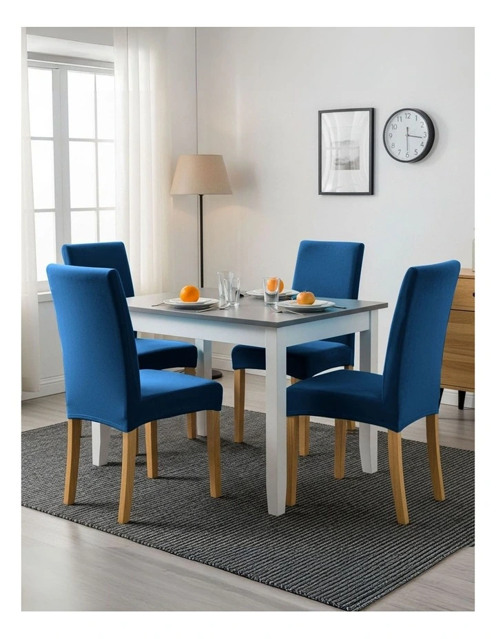 Velvet Chair Cover in Navy image 4
