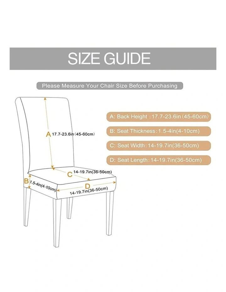 Anyseat Chair Cover Light Grey Velvet Plush Slipcover for Dining Kitchen image 6