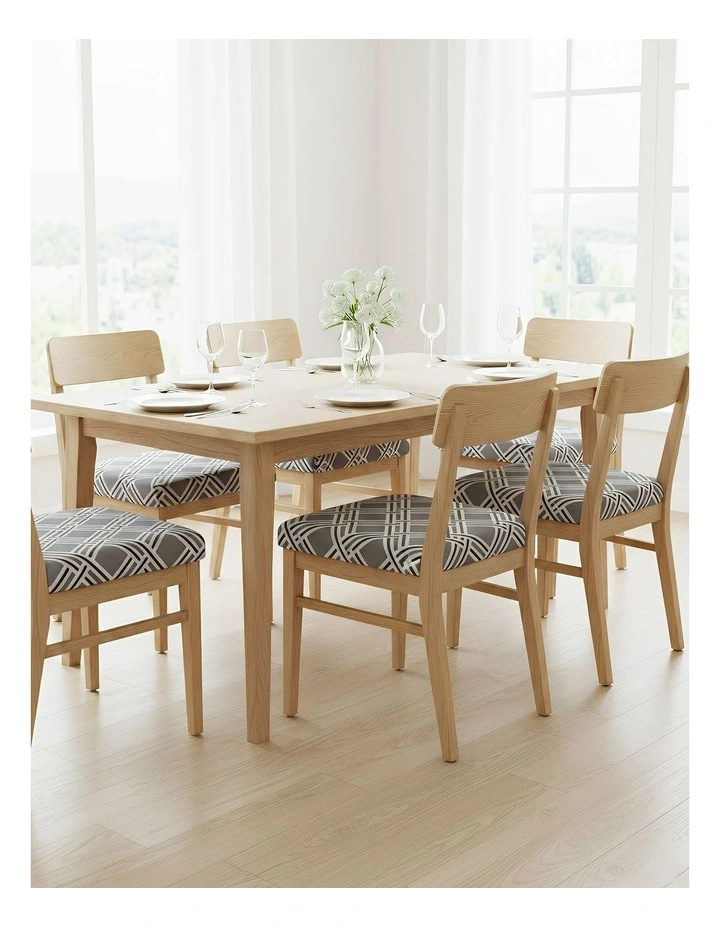 Macro Knitted Design Stretch Chair Cover in Multi image 4