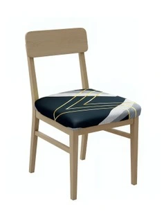 Triangular Design Chair Cover in Multi