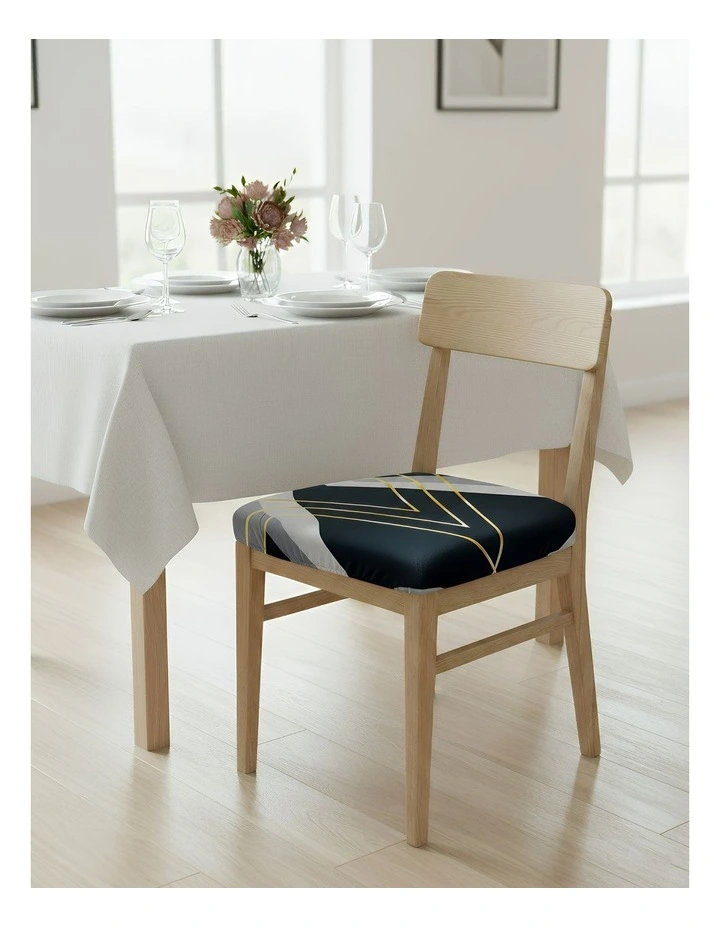 Triangular Design Chair Cover in Multi image 2