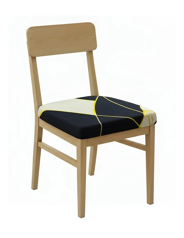 Linear Design Chair Cover in Multi image 1