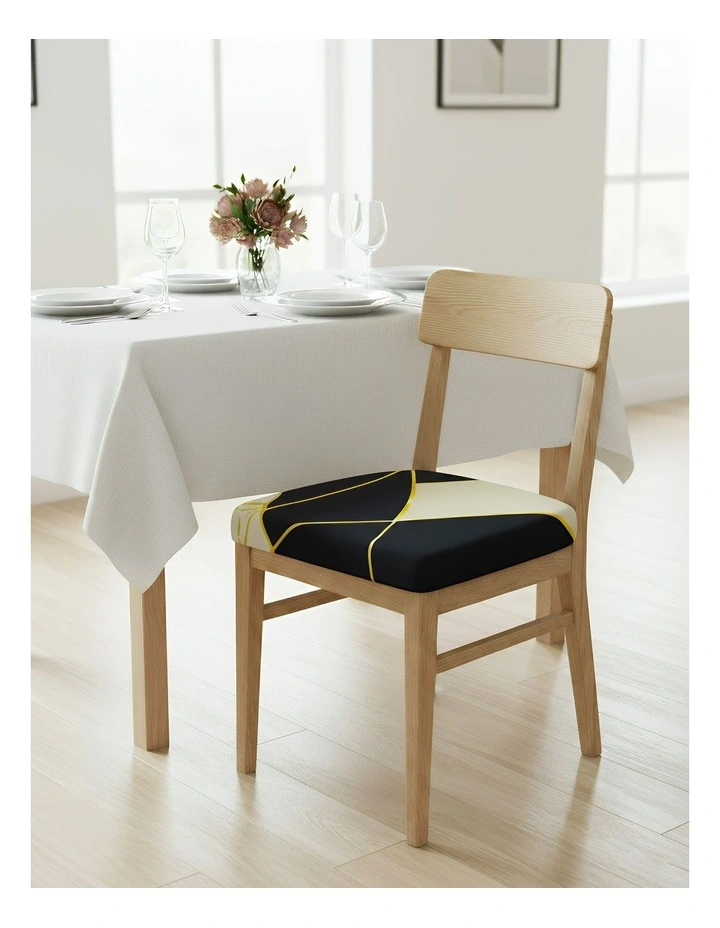 Linear Design Chair Cover in Multi image 2