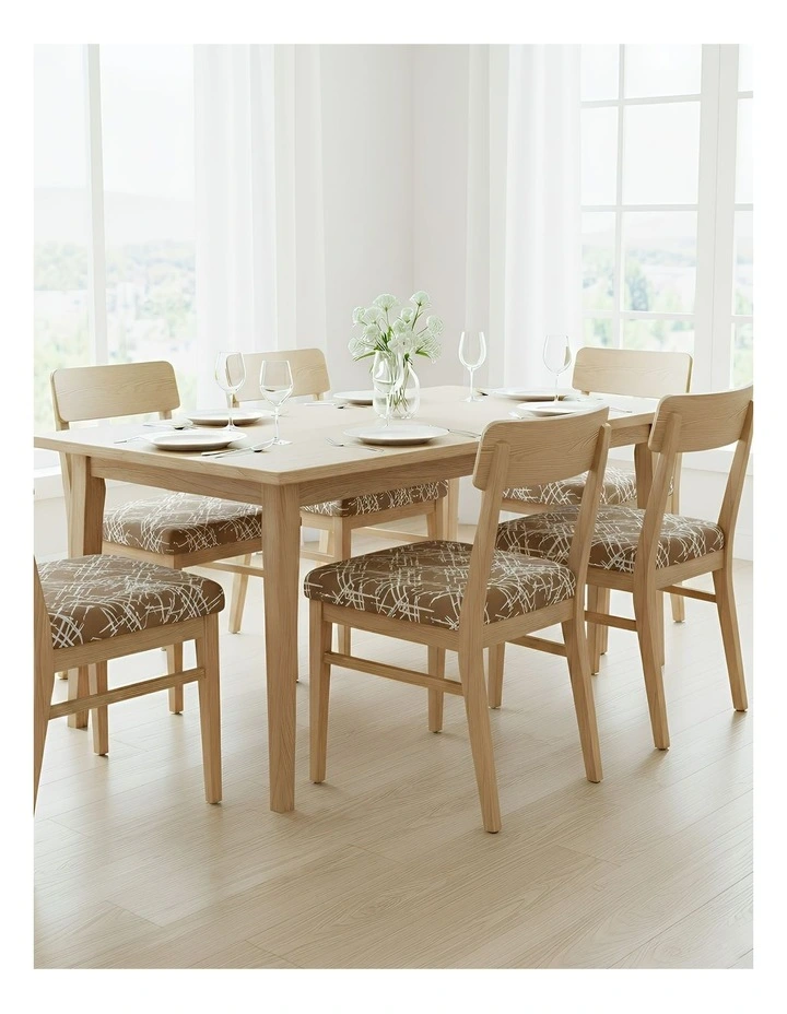 Crack Linear Design Chair Cover in Brown image 4