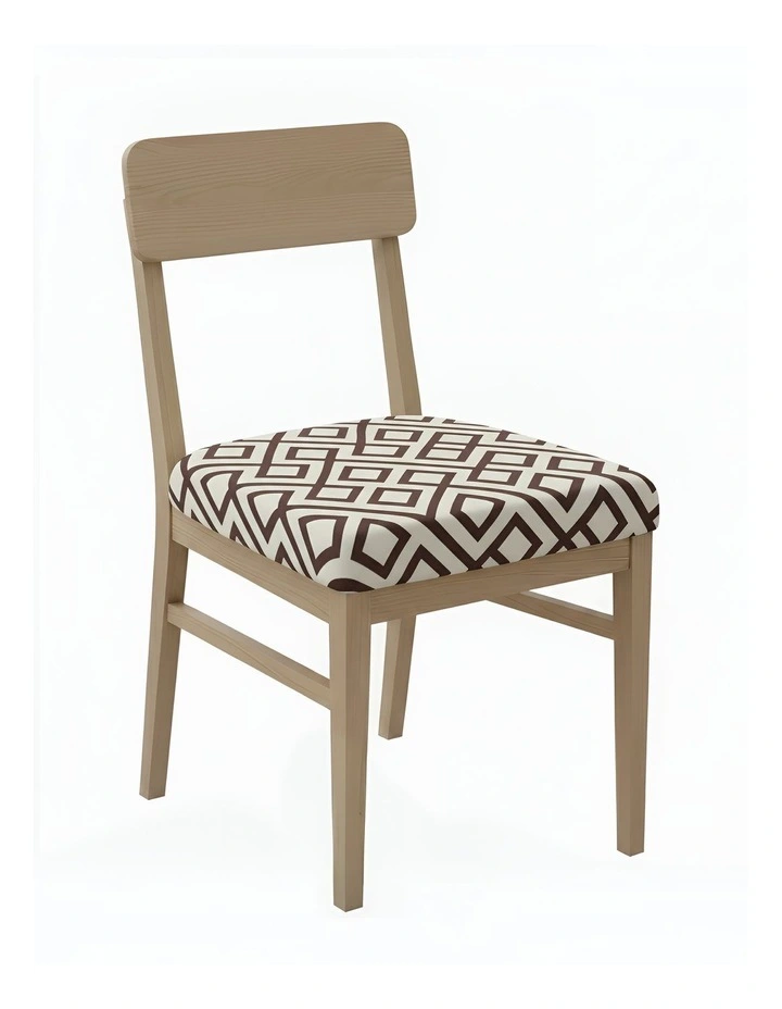 Simple Design Stretch Chair Cover in Brown image 1
