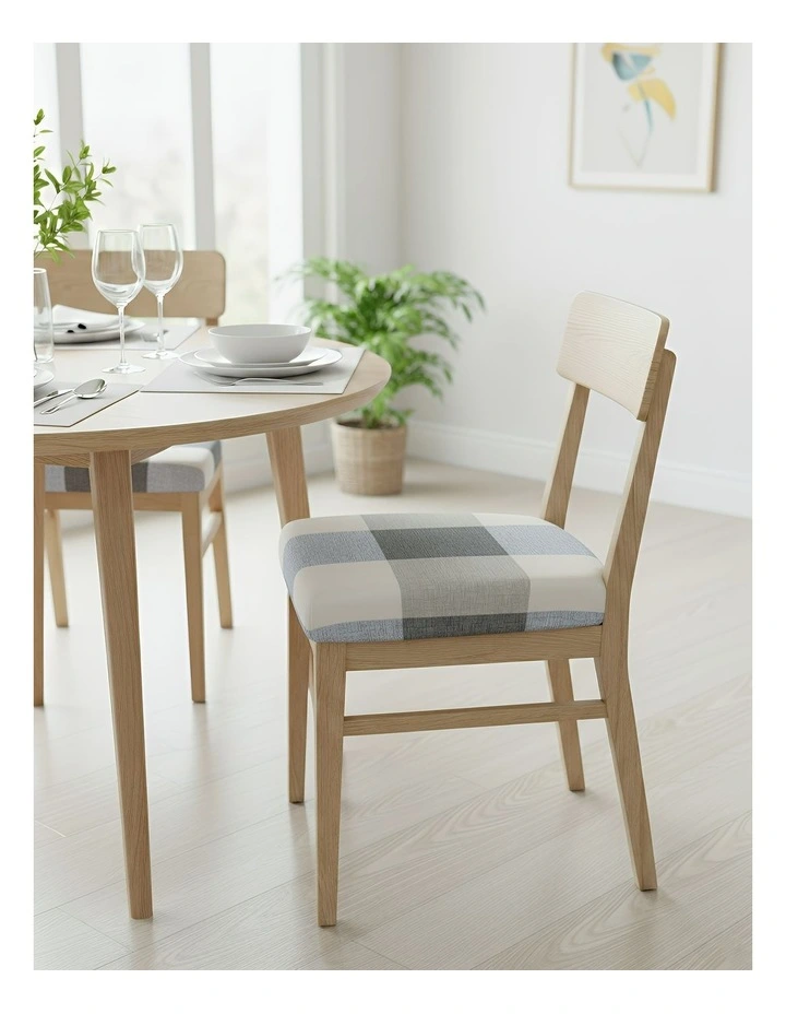 Simple Pattern Stretch Chair Cover in Multi image 3