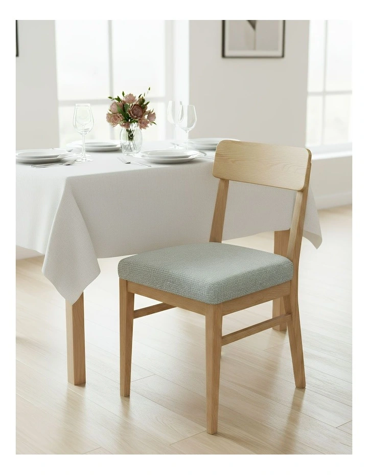 Corn Kennel Pattern Stretch Chair Cover in Dark Grey image 2
