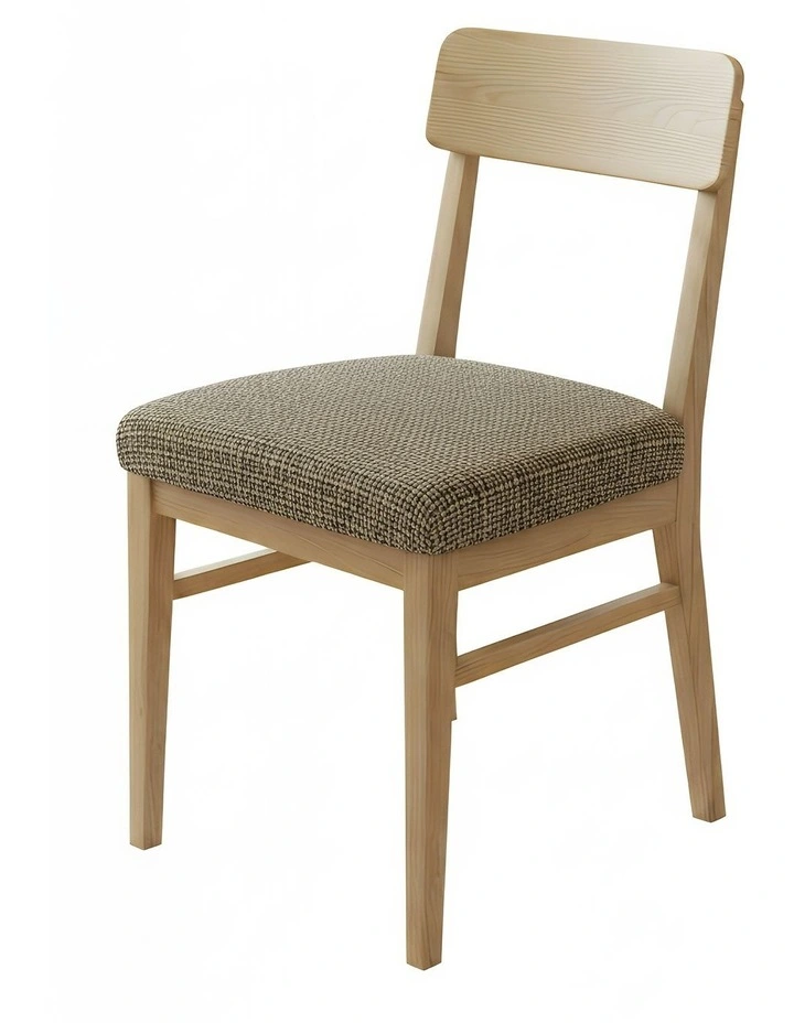 Corn Kennel Pattern Chair Cover in Dark Brown image 1
